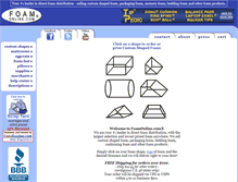 Tablet Screenshot of foamonline.com